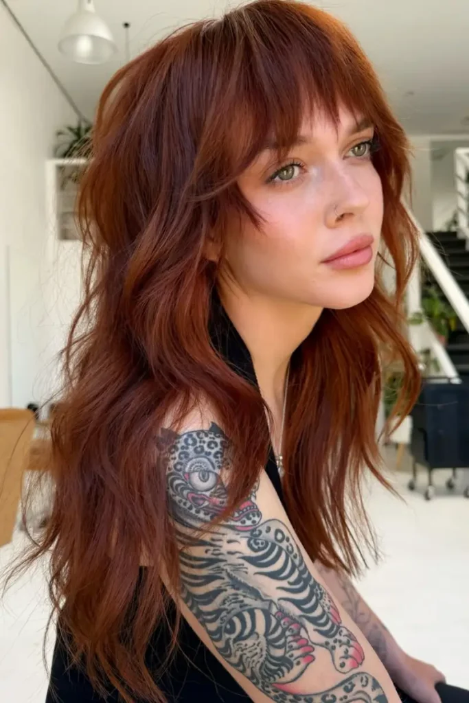 Wolfcut: The Shag-Mullet Trend Taking Over triangle face wolfcut