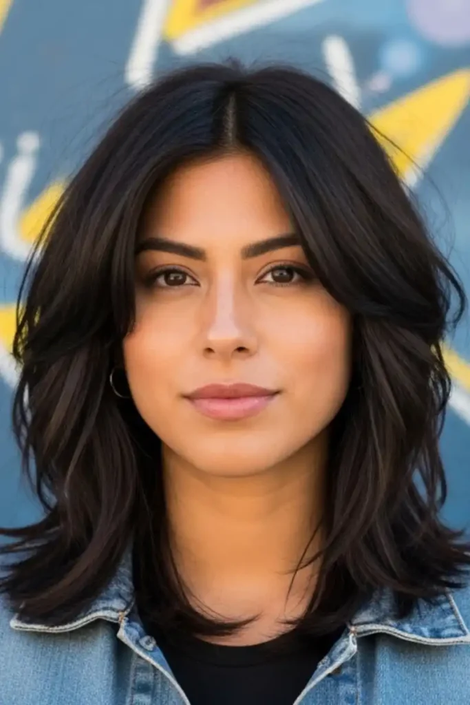 Wolf Cut Women: 20 Trendy Styles, Face Shapes & Styling Tips middle part wolf cut women