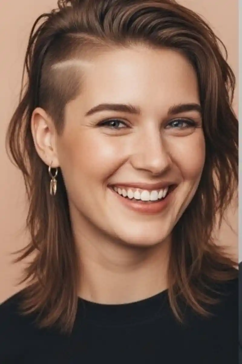 fashionismic women mullet hair style