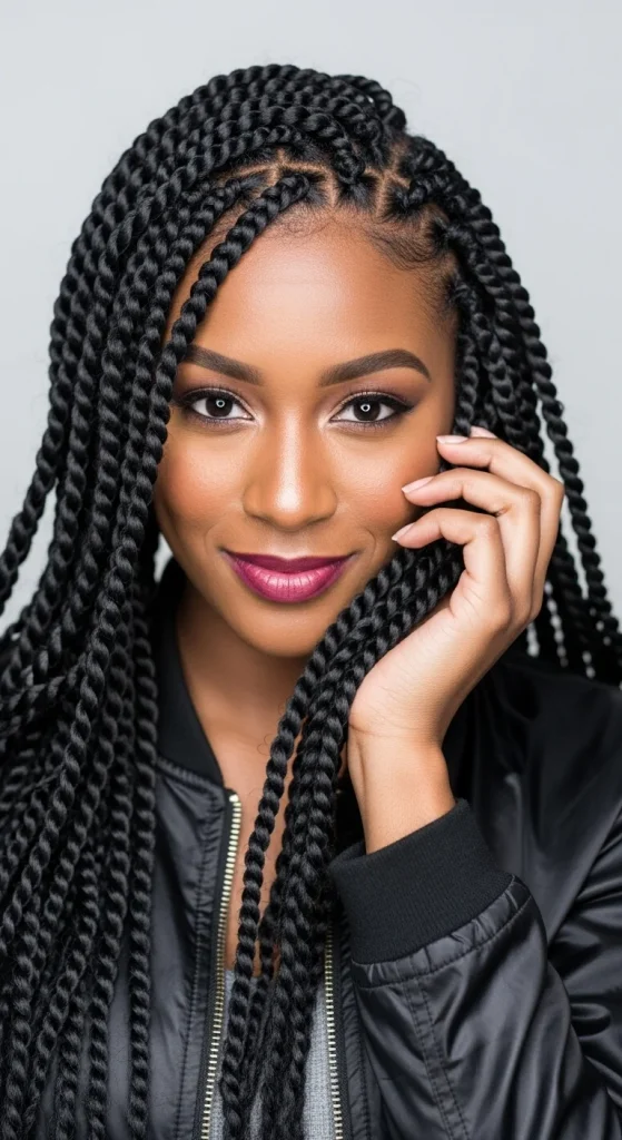Twisted Box Braids