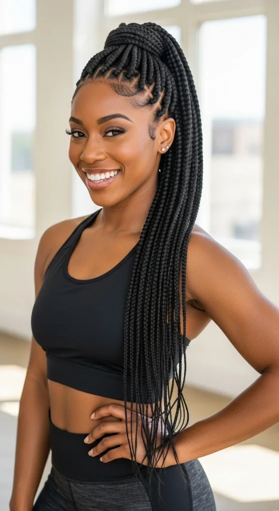 Box Braids Ponytail