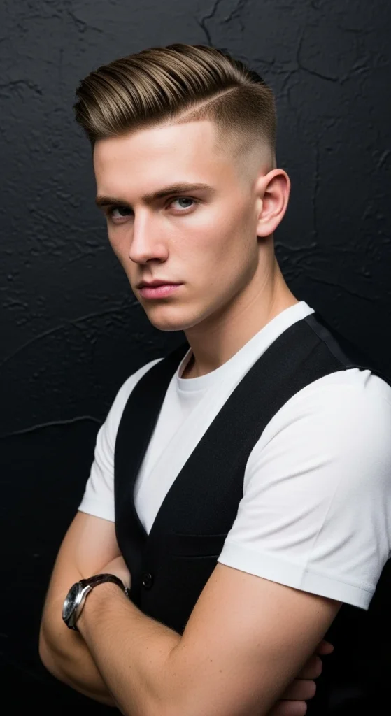 slick back haircut