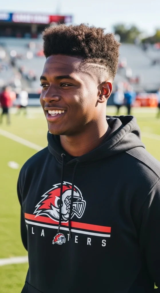 Pompadour + Mid Taper Fade