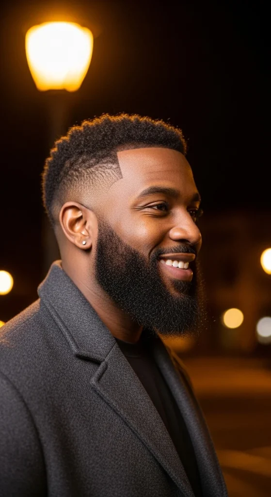 Burst Fade Haircut: 12 Bold Men’s Designs for 2025 Beard‑Connected Burst Fade