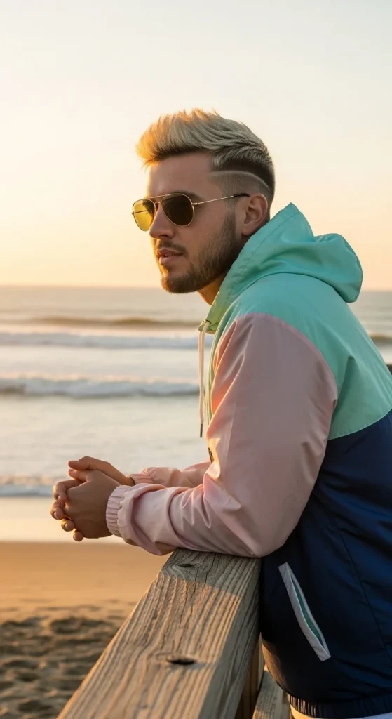 Burst Fade Haircut: 12 Bold Men’s Designs for 2025 Bleached Burst Fade