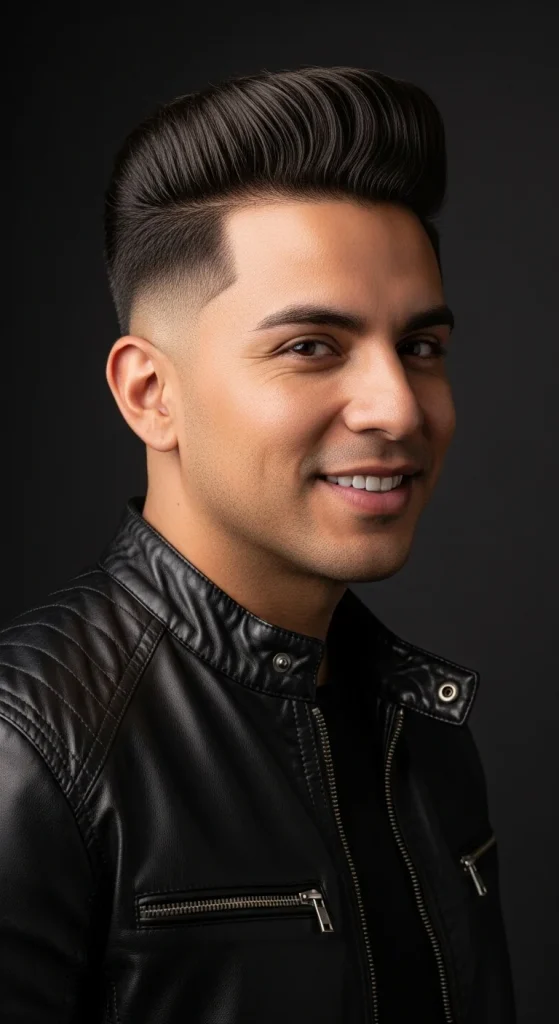 Pompadour + Low Fade