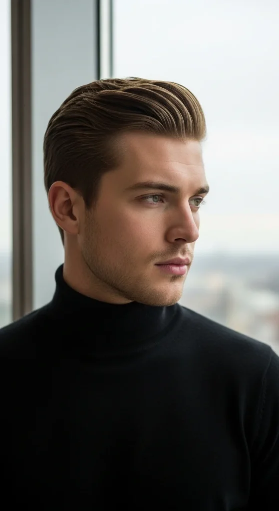 slick back haircut