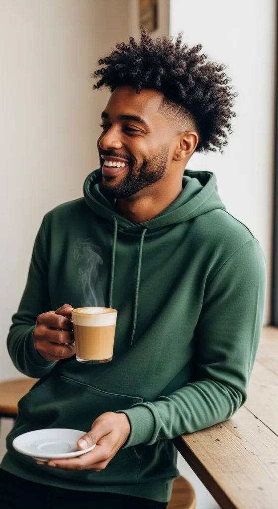 Burst Fade Haircut: 12 Bold Men’s Designs for 2025 Curly Top Burst Fade