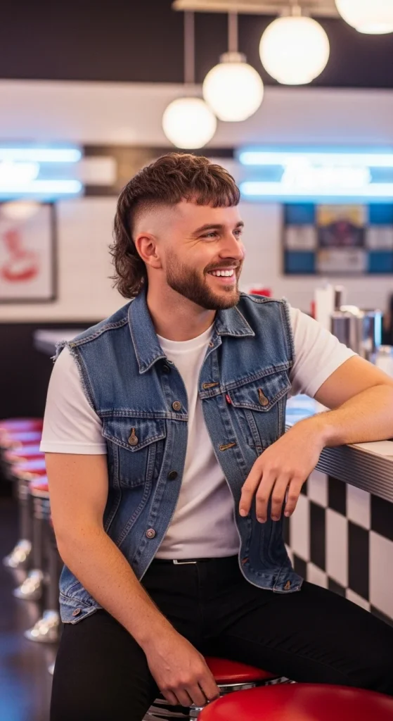 Mullet‑Inspired Low Fade