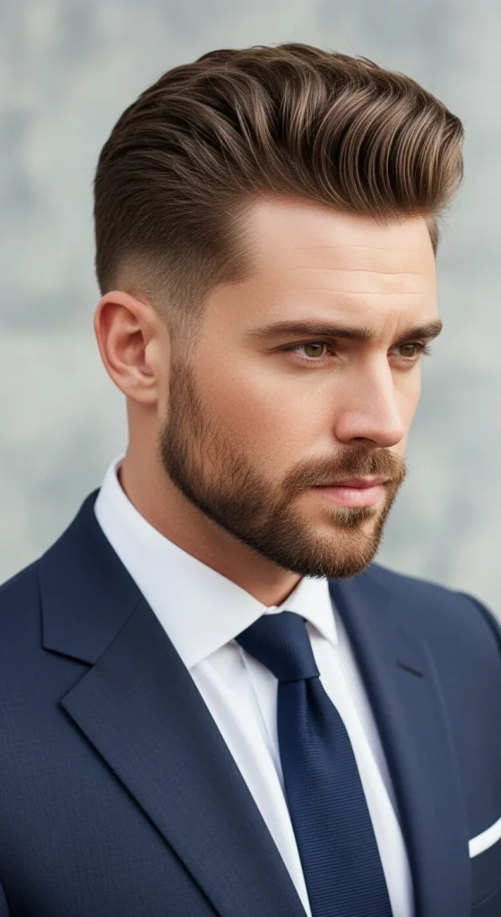 slick back haircut